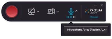 screenshot of recording toolbar