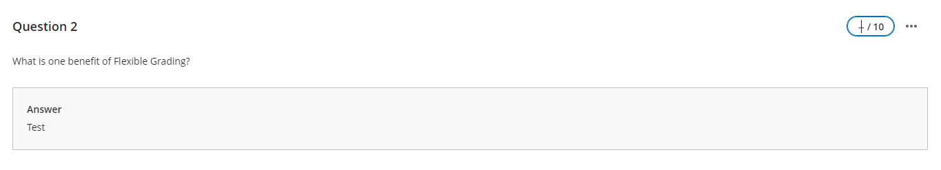 screenshot of the grading pill