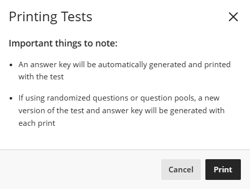 pop up that appears when selecting Print 