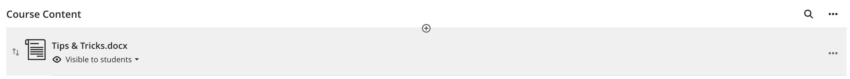 View of 'uploaded' document on main page
