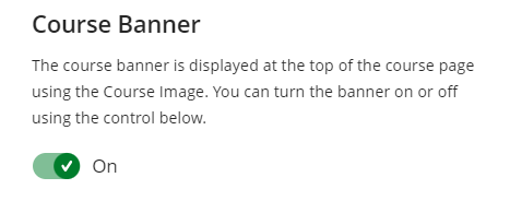 screenshot of the toggle on and off button