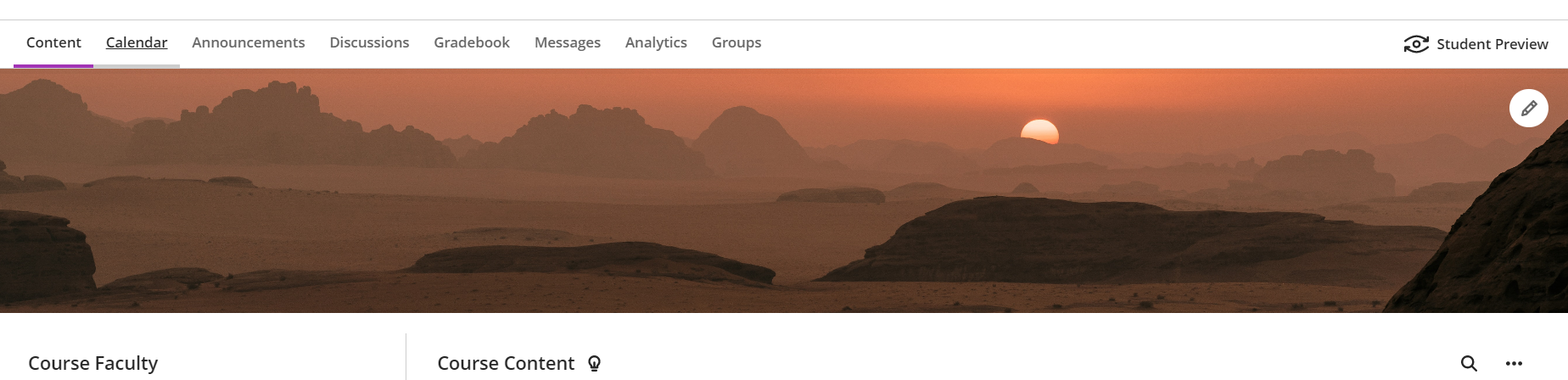 screenshot of an example banner