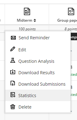 how to find statistics from Grades