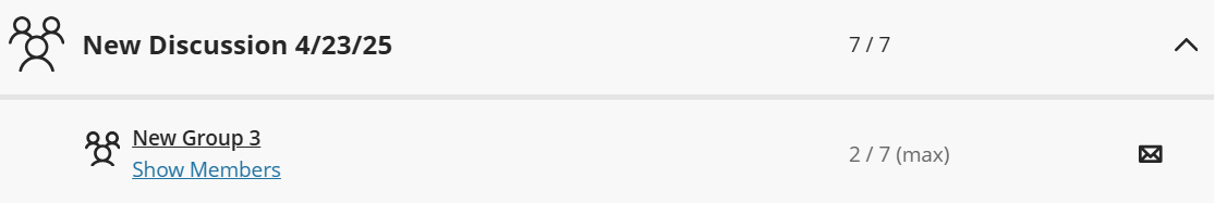 screenshot of the envelope icon next to a group