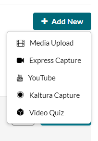 Screenshot of the Add New button 
