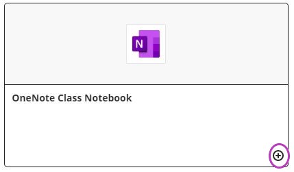 Add tool to Course Content page via the plus sign in Content Market