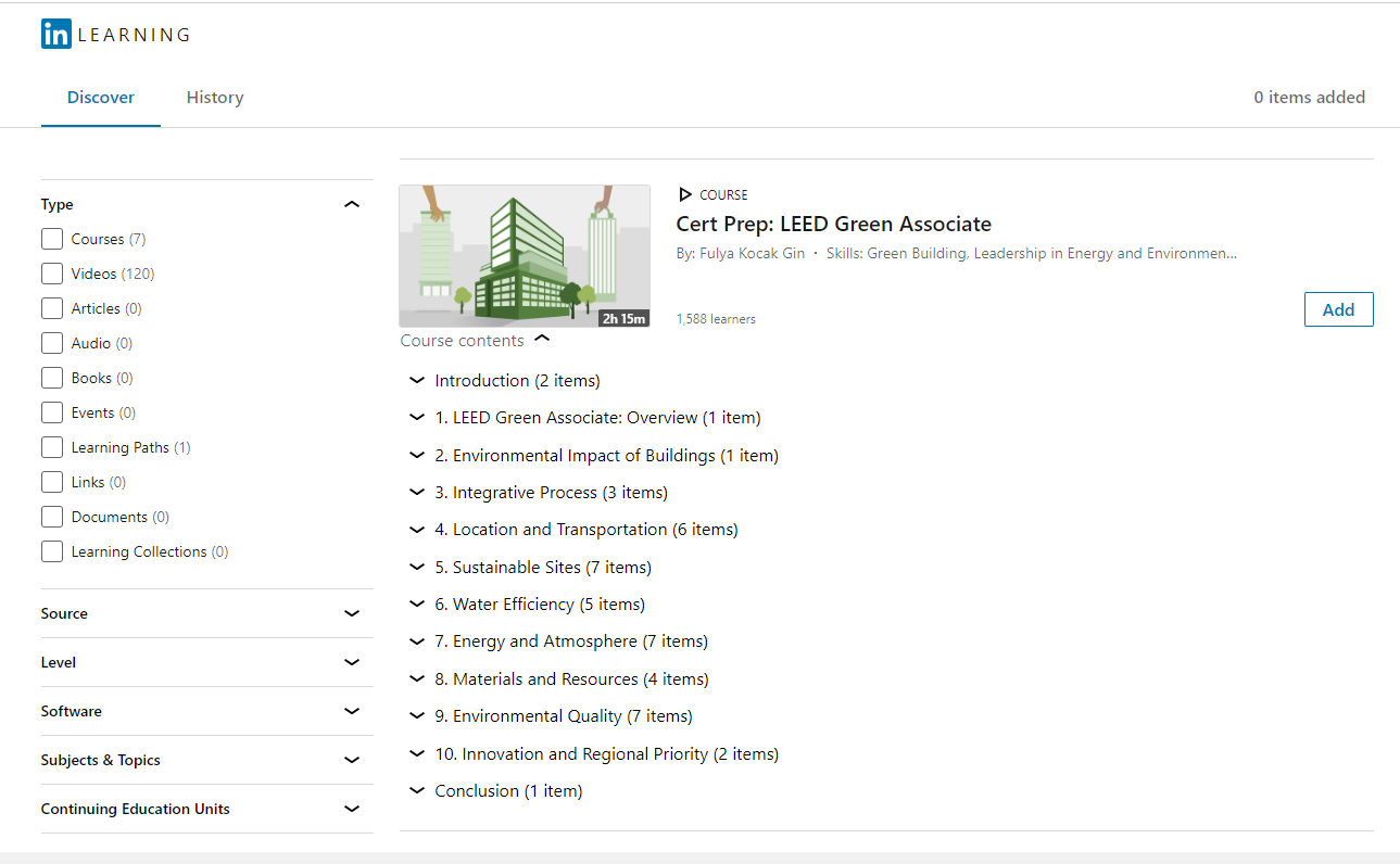 A linkedin Learning course