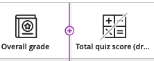 Screenshot of adding columns in the Grades view