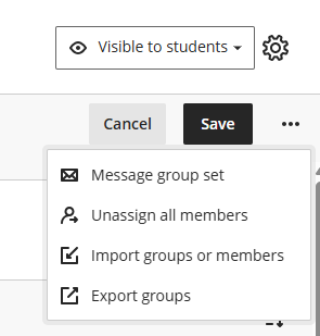click on the three dots to unassign all members from a group