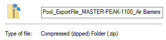 screenshot showing that a user had selected the downloaded compressed zipped folder to import to their question bank